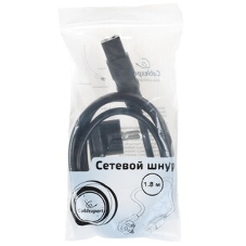 Кабель питания Cablexpert PC-S22-C19-2.5-1.5M, Schuko-C19, 3x2.5мм2, 16A, с заземлением, медь, 1.5м, черный, пакет
