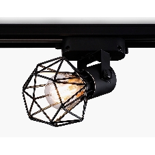 Трековый однофазный светильник Ambrella light GL5002 BK черный E27 max 40W D92*163