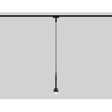 Светильник трековый светодиодный GV1644 BK черный IP20 9W 4200K 48V D75*1500