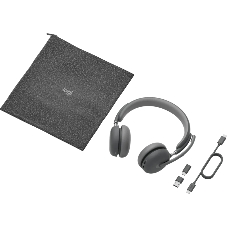 Гарнитура Logitech Zone Wireless 2 UC Graphite серый, беспроводная, Bluetooth 5.2, ANC