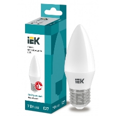 Лампа светодиодная IEK LLE-C35-7-230-40-E27 ECO C35 свеча 7Вт 230В 4000К E27