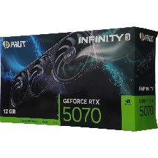 Видеокарта Palit GeForce RTX 5070 INFINITY 3, 12 GB GDDR7, 192 bit, 3xDisplayPort, HDMI, GPU 2325 MHz