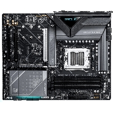 Материнская плата Gigabyte X870E EAGLE X3D WIFI7, AM5, AMD X870E, 4xDDR5, 4xSATA, 4xM.2, 1xPCIe 5.0 x16, 1xPCIe 4.0 x16, 1xPCIe 3.0 x16, 1xHDMI, 1x5Gb LAN, Wi-Fi 7, Bluetooth 5.4, 2xUSB-C 40Gbps (USB4), 1xUSB-C 10Gbps, 4xUSB-A 10Gbps, 4xUSB-A 5Gbps, 3x3.5 мм + S/PDIF оптический, 7.1, чёрный, с подсветкой, ATX