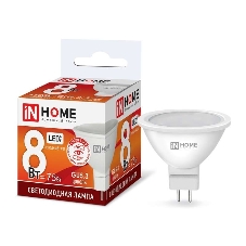 Лампа светодиодная LED-JCDR-VC 8Вт 230В GU5.3 6500К 720лм IN HOME 4690612024721 Лампа светодиодная LED-JCDR-VC 8Вт 230В GU5.3 6500К 720лм IN HOME 4690612024721