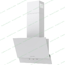 Наклонная вытяжка Kuppersberg F 603 W, 60 см, High-Tech, таймер, макс. производительность 850 м3/ч, 3 скорости, обратный клапан, сенсорное управление, дисплей, LED освещение, уровень шума 53 дБ, белый