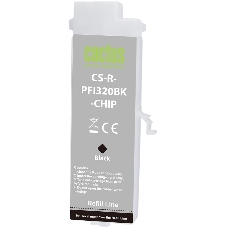 Картридж перезаправляемый струйный Cactus CS-R-PFI320BK-CHIP PFI-320BK черный (260мл) для Canon imagePROGRAF TM-200/200MFP/205/300/300MFP/305/250/255/350/355 с чипом