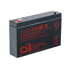 Аккумулятор 6V 9Ah CSB HRL634W (HRL634WF2FR) клеммы F2, огнеупорные