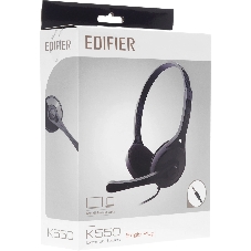 Наушники с микрофоном Edifier K550 черный 2м мониторные оголовье (K550 SINGLE PLUG)