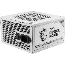 Блок питания MSI MAG A850GL PCIE5, 850Вт, 80+ Gold, 120мм, модульный, белый