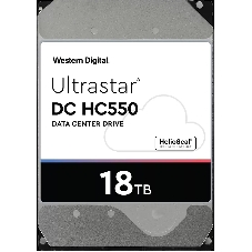 Жесткий диск Western Digital Original SATA-III 18Tb 0F38459 WUH721818ALE6L4 Ultrastar DC HC550 (7200rpm) 512Mb 3.5