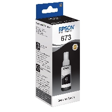 Чернила Epson 673 C13T673198 (аналог C13T67314A) черный 70мл для Epson L800/L810/L850/L1800