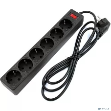 Сетевой фильтр 5bites GARDA SP6B-530 6S, 3x0.75 мм2, 3 м, черный