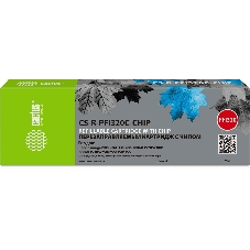 Картридж струйный Cactus CS-R-PFI320C-CHIP PFI-320C голубой (260мл) для Canon imagePrograff TM-200/200MFP/205/300/300MFP/305/250/255/350/355 с чипом