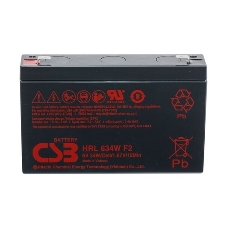 Аккумулятор 6V 9Ah CSB HRL634W (HRL634WF2FR) клеммы F2, огнеупорные
