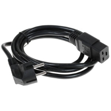 Кабель питания Cablexpert PC-S22-C19-2.5-1.5M, Schuko-C19, 3x2.5мм2, 16A, с заземлением, медь, 1.5м, черный, пакет