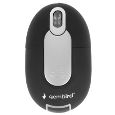 Мышь беспроводная Gembird MUSW-600 черный, 1200 dpi, радиоканал, USB, кнопки - 3