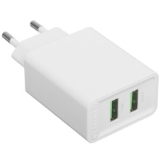Сетевое зарядное устройство Vention на 2 порта USB (A+A) QC 3.0 белый