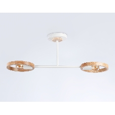 Светильник Ambrella light TR8243/2 WH/LWD белый/светлое дерево E27/2 max 40W 590*165*220