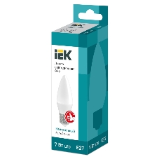 Лампа светодиодная IEK LLE-C35-7-230-40-E27 ECO C35 свеча 7Вт 230В 4000К E27