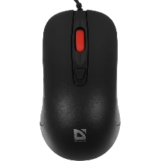 Мышь проводная Defender Omega MB-522 черный, 1600 dpi, USB, кнопки - 4