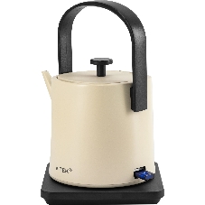 Чайник электрический Vitek VT-WK1001 0.8л. 1000Вт белый/черный корпус: металл