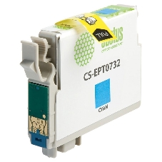Картридж струйный Cactus CS-EPT0732 голубой (11,4 мл) для Epson Stylus С79/C110/СХ3900/CX4900/CX5900/CX7300/CX8300/CX9300