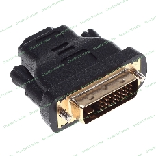 Адаптер Buro DVI-D(m)/HDMI (f) позолоченные контакты черный
