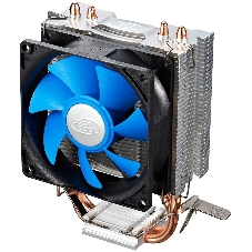 Кулер для процессора DEEPCOOL ICE EDGE MINI FS V2.0 синий, 80 мм, алюминий/медь, 2200 об/мин, 24.7 дБ, 3 pin, 100 Вт, 112 мм