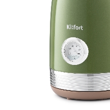 Чайник электрический Kitfort KT-6110 1.7л. 2200Вт зеленый (корпус: нержавеющая сталь)