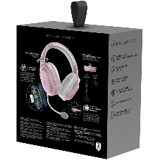 Гарнитура Razer Barracuda X (2022) розовый, беспроводная + проводная, Bluetooth/USB-C/3.5 мм