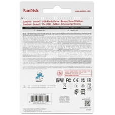 Флешка USB SanDisk Smurfs 64Gb SDCZIS-064G-G46, USB3.2, синяя
