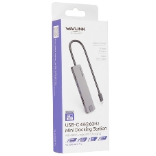 USB-концентратор WAVLINK USB Type-C, USB Type-C/USB 3.0/USB 2.0/HDMI/Gigabit LAN/SD/Micro SD, USB