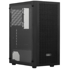 Корпус без блока питания PCCOOLER MA100 MESH BK, Mesh Mid Tower, черный, TG, 0.4 SPCC, 3x120мм ARGb ATX, mATX, mITX 160/310/180мм 2x2.5