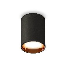 Светильник Ambrella Light XS6313023 SBK/PYG черный песок/золото желтое полированное MR16 GU5.3 (C6313, N6113)