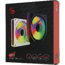 Вентилятор для корпуса Bloody CF-11 LCD ARGb 120х120x25 черный 4-pin 32дБ (упак.:1шт) (CF-11-ARGb120-BK) Ret