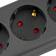 Сетевой фильтр Buro 600SE-3-B 3м (6 розеток) черный (коробка)