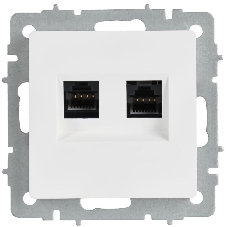 Роз. комп. 2-ая RJ45 кат.5E РК10-2-БрАБ а/б IEK. BRITE
