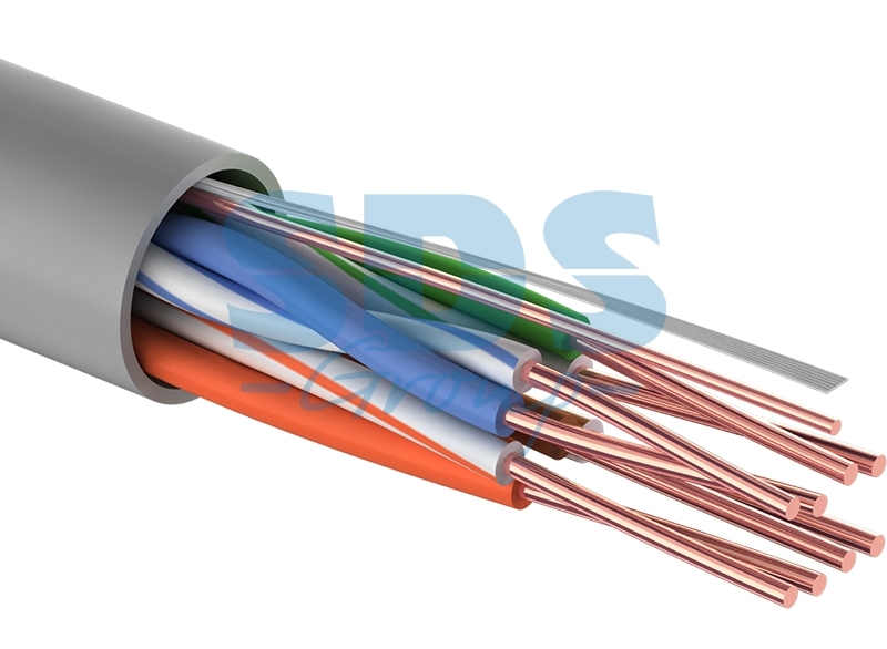 Кабель UTP PROconnect 4PR 24AWG, CU (медь), CAT5E, 100 МГц, PVC, серый, бухта 50 м