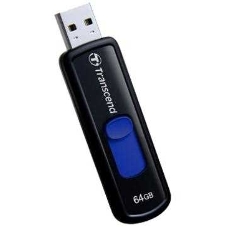 Флешка USB Transcend JetFlash 760 (TS64GJF760), 64Gb, USB 3.0, R/W 130/40, черный/синий
