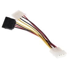 Кабель питания SATA Gembird/Cablexpert CC-SATA-PSY2, 15 см, molex 4pin/molex4pin+sata 15pin, на 2 устр.