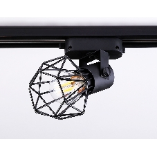 Трековый однофазный светильник Ambrella light GL5002 BK черный E27 max 40W D92*163