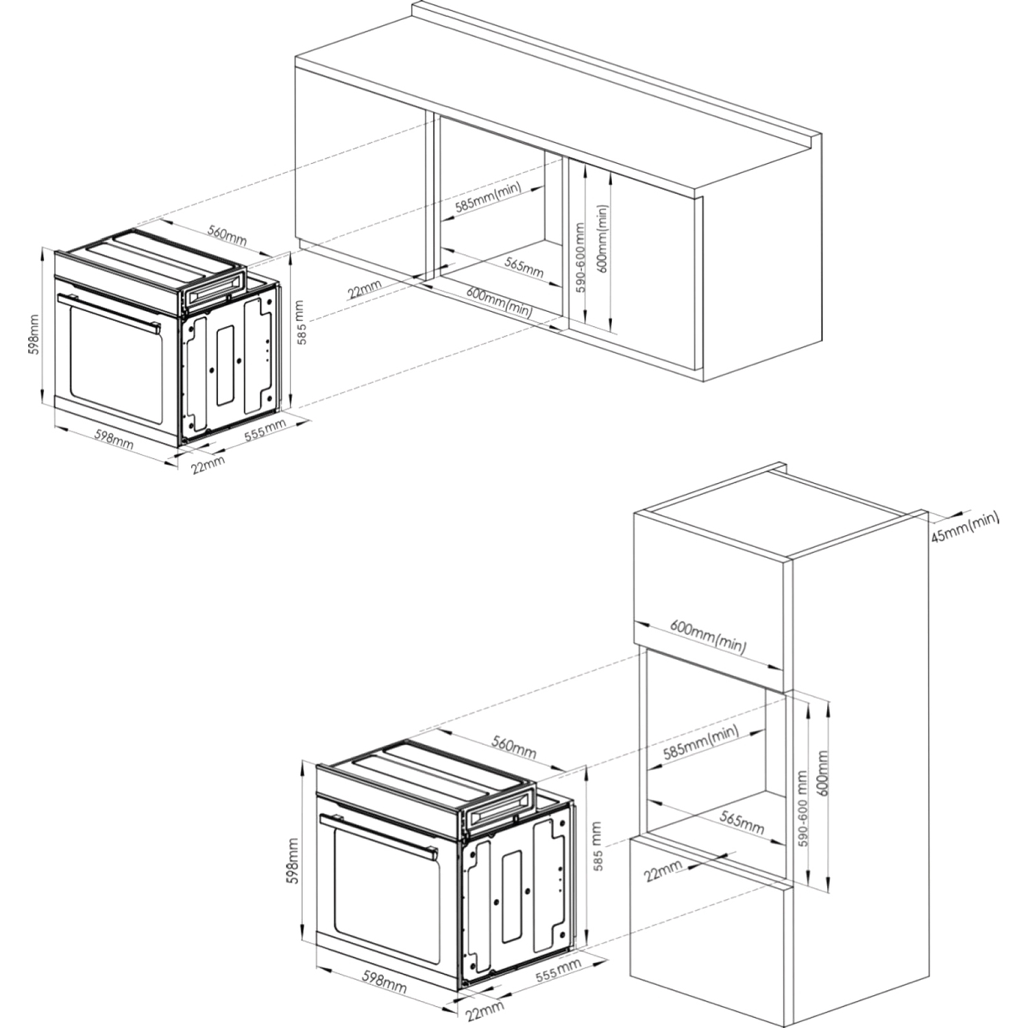 Электрический духовой шкаф Korting OKB 9261 CPGN