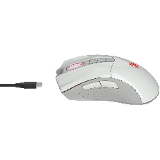 Мышь беспроводная A4Tech Bloody R90 Plus белый, 5000 dpi, USB Type-A, радиоканал, кнопки - 8