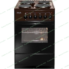 Плита электрическая Лысьва ЭП 411 коричневый, конфорок 4 электрических, духовка 57 л, 50 см x 85 см x 60 см