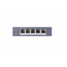 Коммутатор Hikvision DS-3E0505HP-E, 5×1 Гбит/с (4×PoE/Hi-PoE), неуправляемый