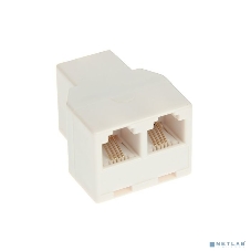 Телефонный двойник Rexant RJ-11 (штекер - 2 гнезда) 6P-4C (50 шт)