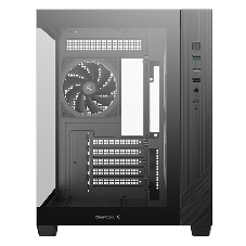 Компьютерный корпус Deepcool CG330 3F без БП, боковое окно (панорама), 3x120мм ARGB PWM вентилятора, черный, mATX