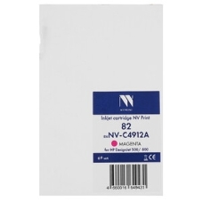 Картридж струйный NVPrint 82 (NV-C4912A) Magenta для HP DesignJet 500/800 (69 мл)