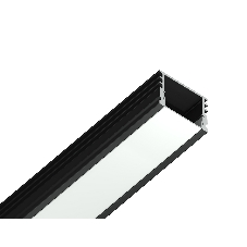 Алюминиевый профиль Ambrella light GP1750BK черный 2000*15.7*12