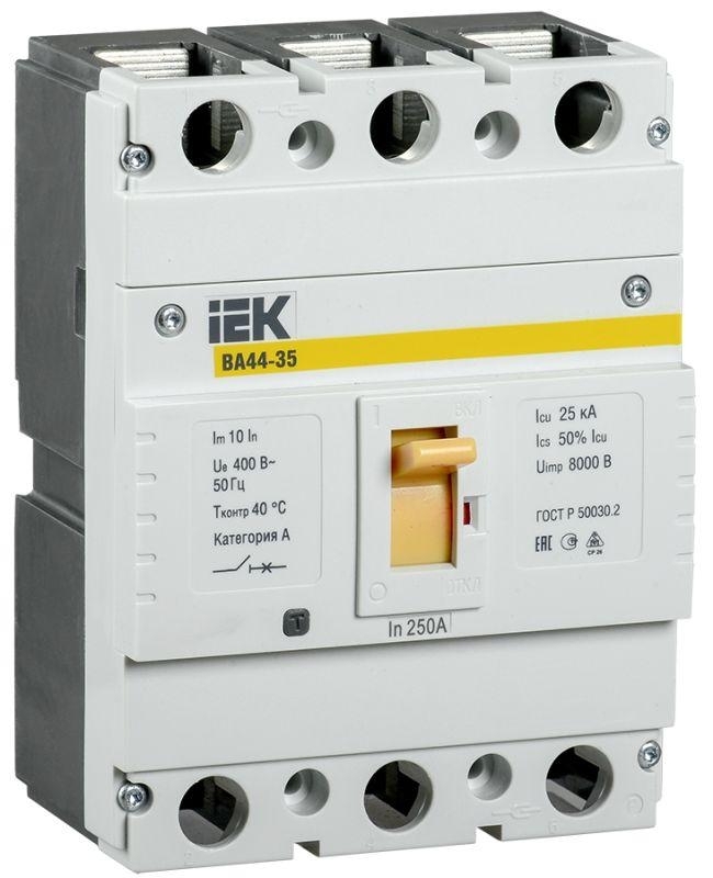 Выключатель автоматический IEK SVA4410-3-0250 ВА44 35 3Р 250A 15кА